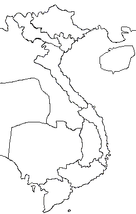 carte des régions du Viêt-nam